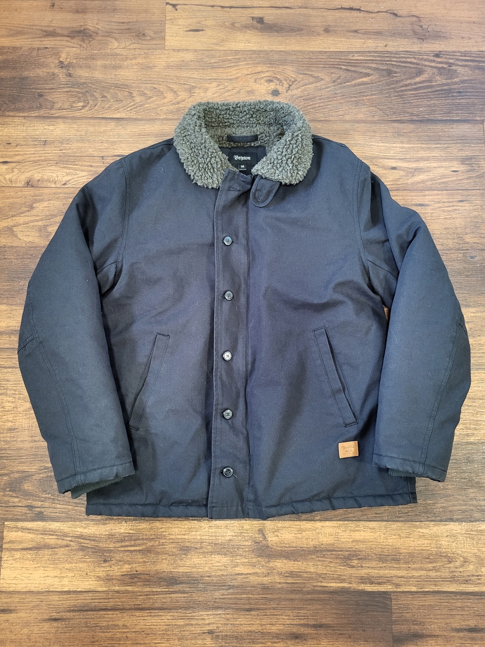 Brixton Men’s Black Sherpa Collar Jacket